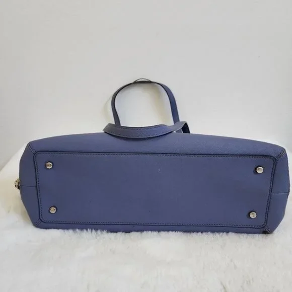 Kate Spade NY Women's Periwinkle Inner Pockets Bottom Studded Tote Bag Purse - Picture 9 of 16